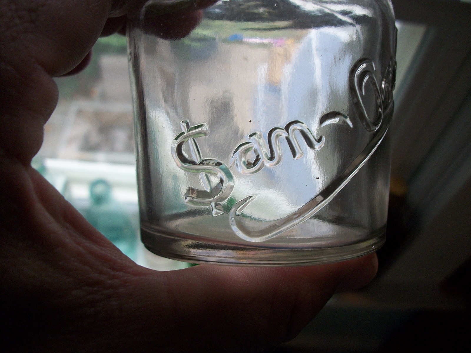 NEAT $AN-ORAL DOLLAR SYMBOL FOR S DENTAL BOTTLE? WITH GLASS STOPPER 1900 ERA