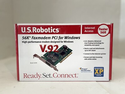 US Robotics 56k FaxModem PCI V.92 USR5699B. New/Sealed.
