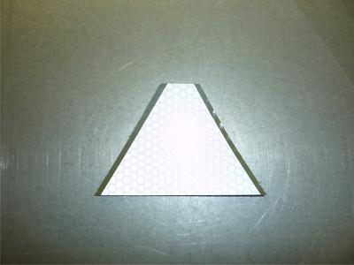 ODGREEN SOLAS TRIANGLE PATCH MFG REMNANT 3.2  X 2.2  WITH VELCRO  BRAND FASTENER
