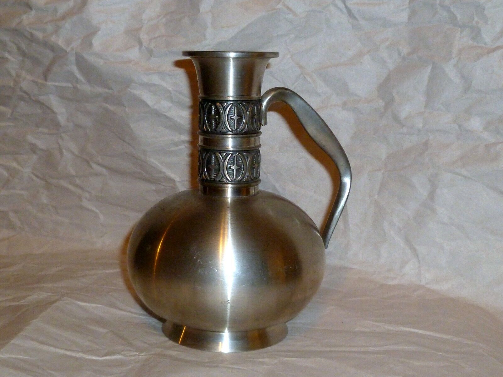RARE Vintage HAUGRUD Pewter Norway #336 Decanter Pitcher Vase ...