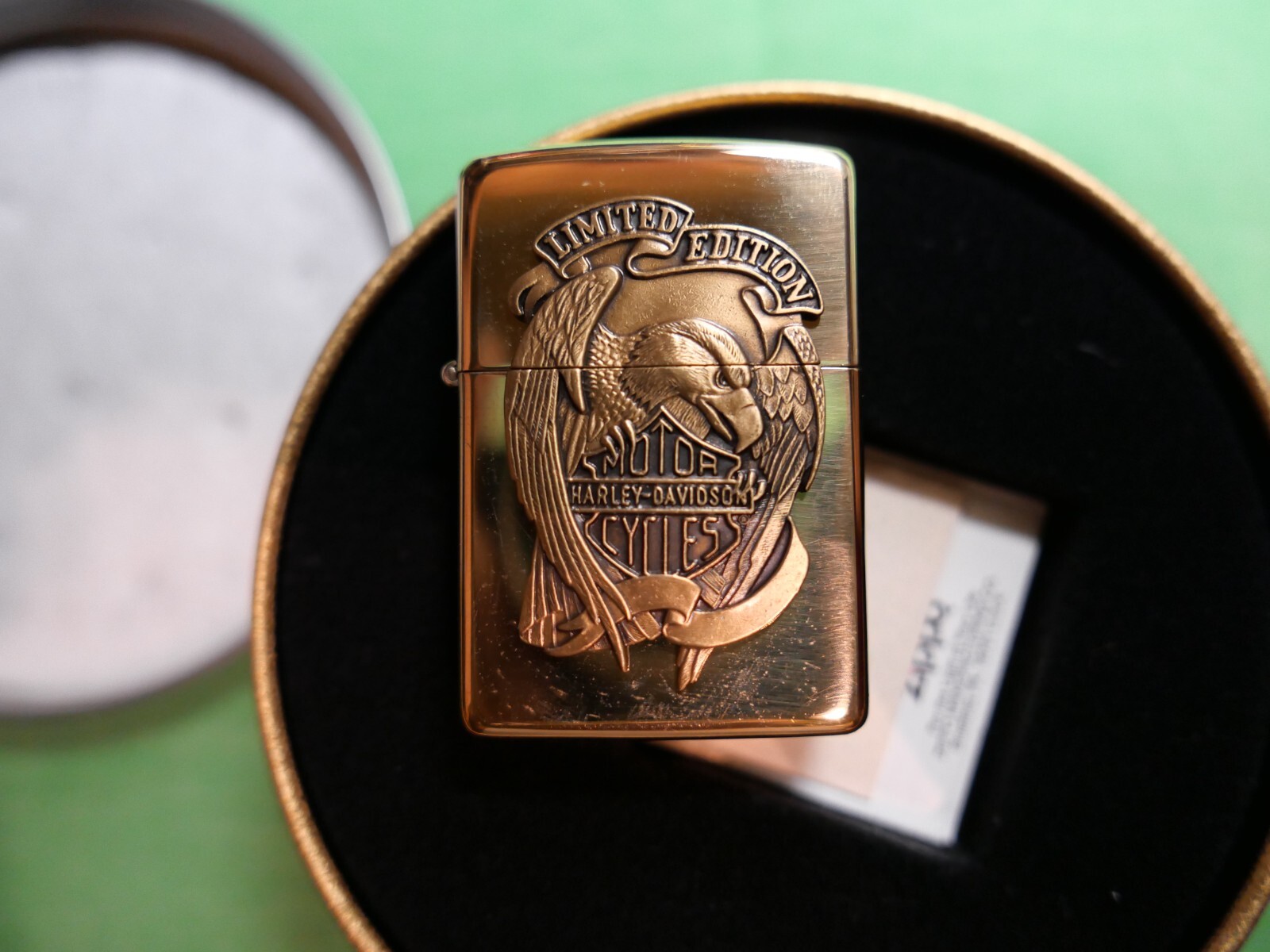 ジッポーハーレーダビッドソン、　ビンテージ1995年？ 1995年製 限定 ZIPPO ハーレーダビッドソン イーグル台付