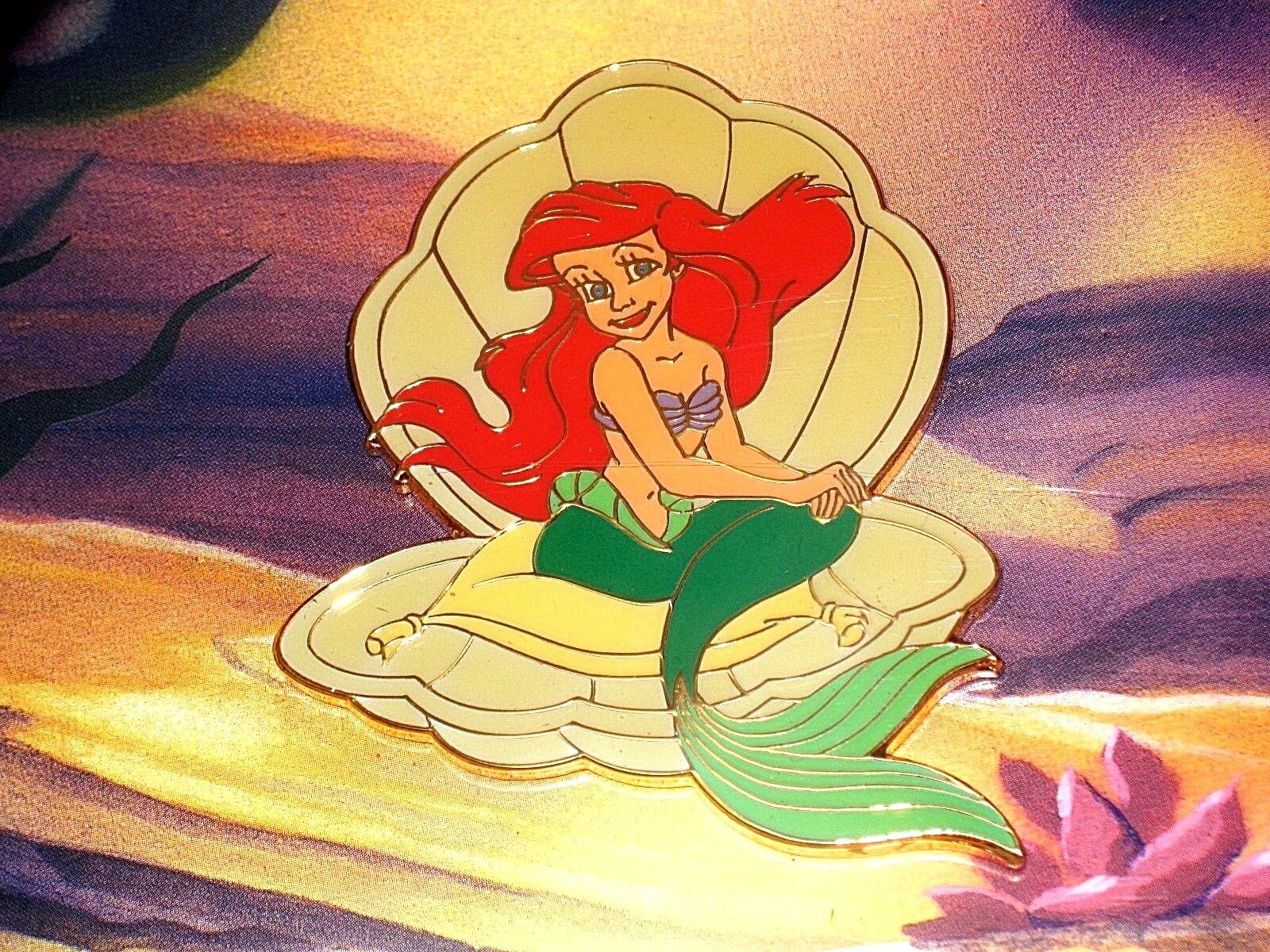 Little Mermaid Ariel Clam LE JUMBO Disney Pin ✿ FROM Frame Little Mermaid Ariel Clam LE JUMBO Disney Pin ✿ FROM Frame