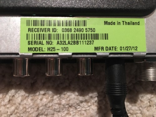 Directv H25 HD Digital Satellite Receiver Direct TV RF Antenna Remote & Bracket