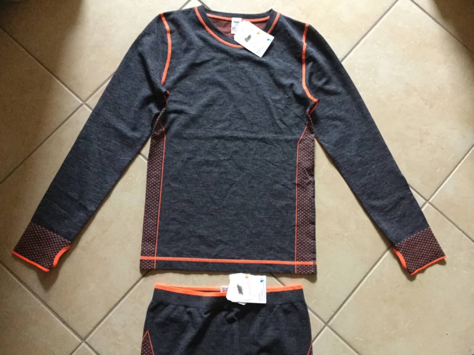 2 Tlg. Jungen Sportwäsche Sportshirt+Lange Unterhose Unterwäsche Gr. 146/152 NEU