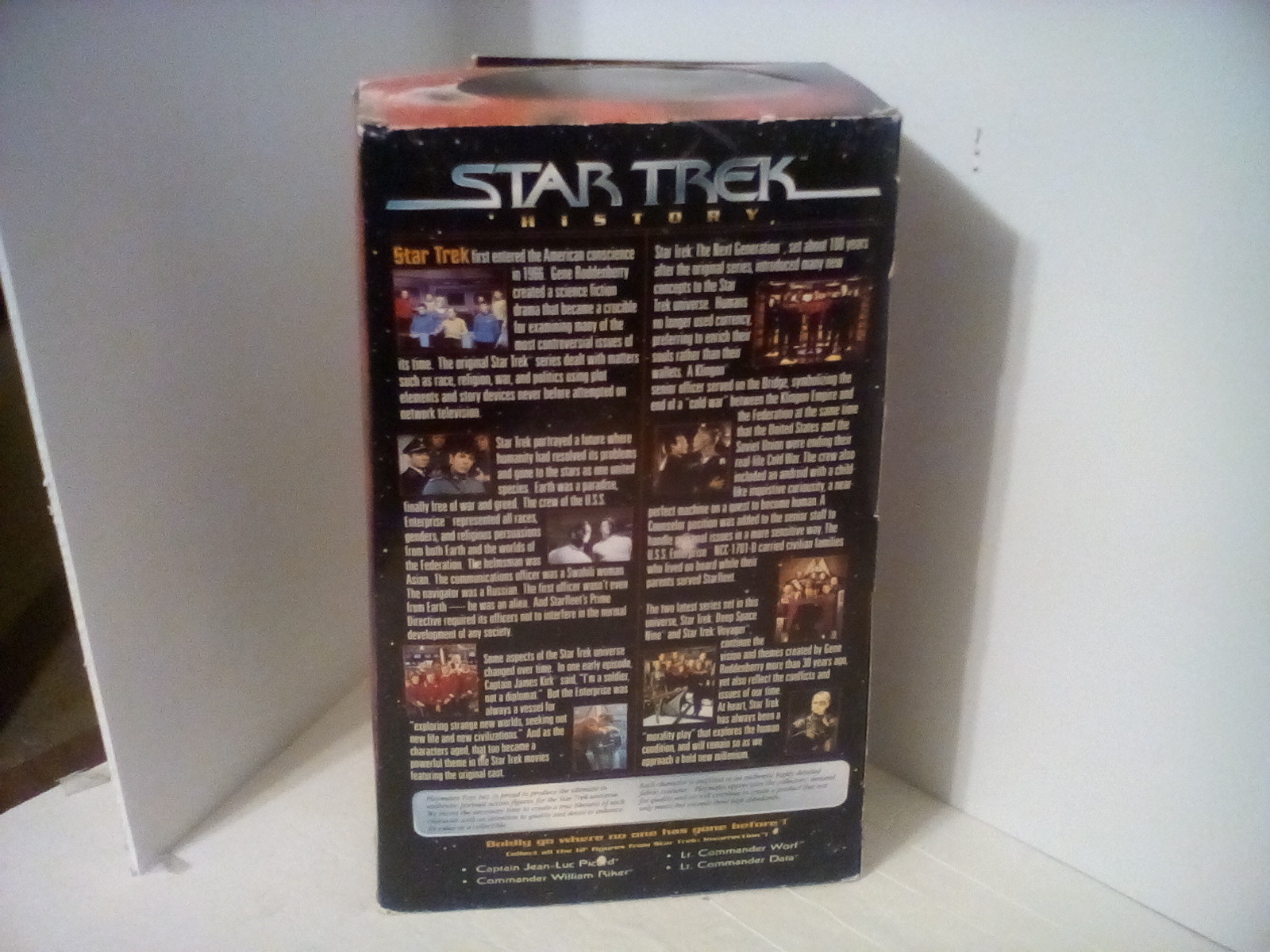 vintage commander willian riker seen in insurrection 1998, 12 inch playmates toy