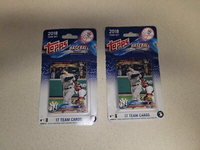 2 New York Yankees 2018 Topps Factory Team Set Aaron Judge All Star Rookie Card