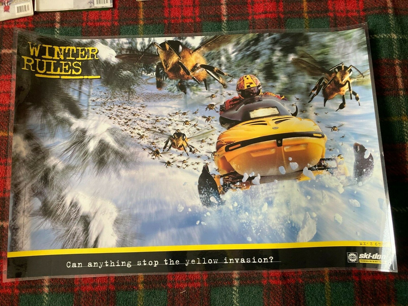 Vintage Ski Doo 1998 MXZ 670 36 x 24 Winter Rules Laminated Vintage Ski Doo 1998 MXZ 670 36 x 24 Winter Rules Laminated