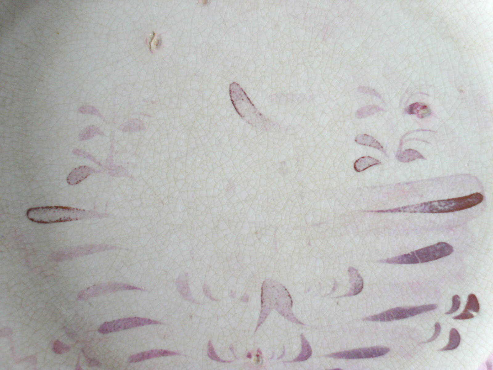 Antique 19th c Staffordshire Pearlware Pink Luster Plate Lustre rare 14-sided