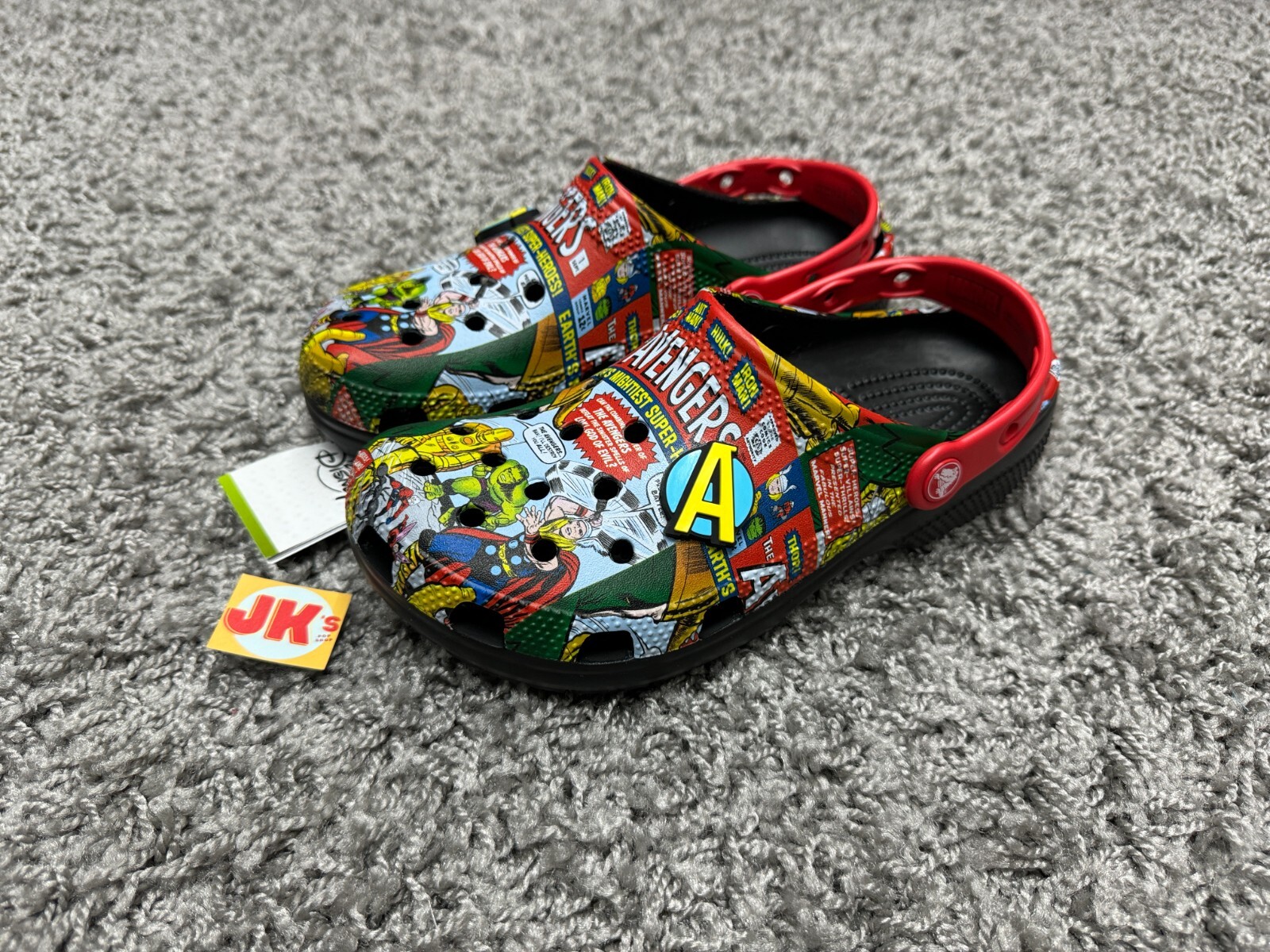 mens marvel crocs