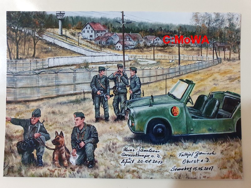 Postkarte (Grenzabschnitt 1), Nva, Grenztruppen, East German Border Control