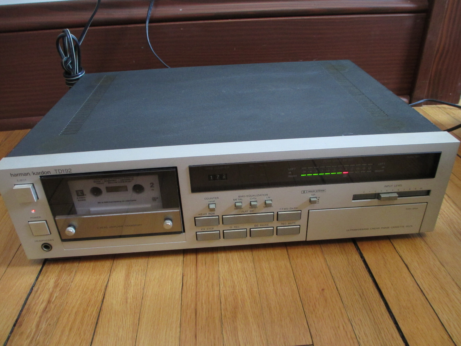 Harman Kardon TD192 vintage Cassette Linear Phase Deck WORKS