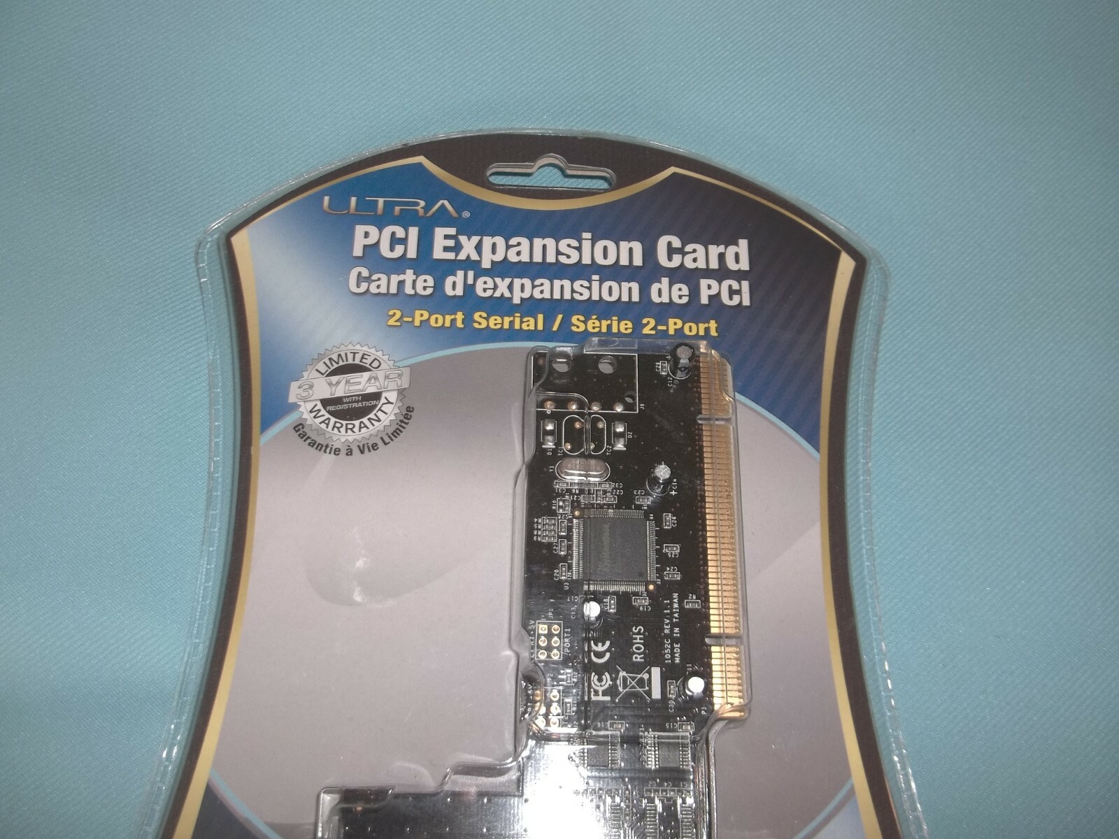 Ultra PCI Expansion Card-2 Port, U12-40738 Serial DB9 Bi-Directional 460.8Kbps