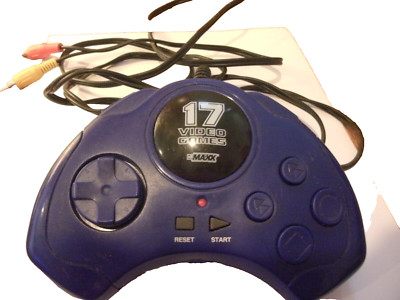 Vs. Maxx 17 Video Games Plug and Play Console Controller Purple Not Tested