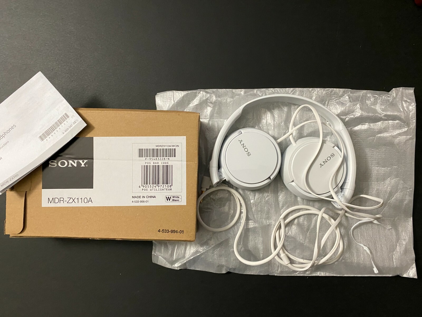 Sony MDR-ZX110 On the Ear Headphones - White 792378155207 | eBay Sony MDR-ZX110 On the Ear Headphones - White 792378155207 | eBay