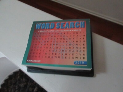 WORD SEARCH A Year of Entertain-Your-Brain Puzzles 2019 John Samson