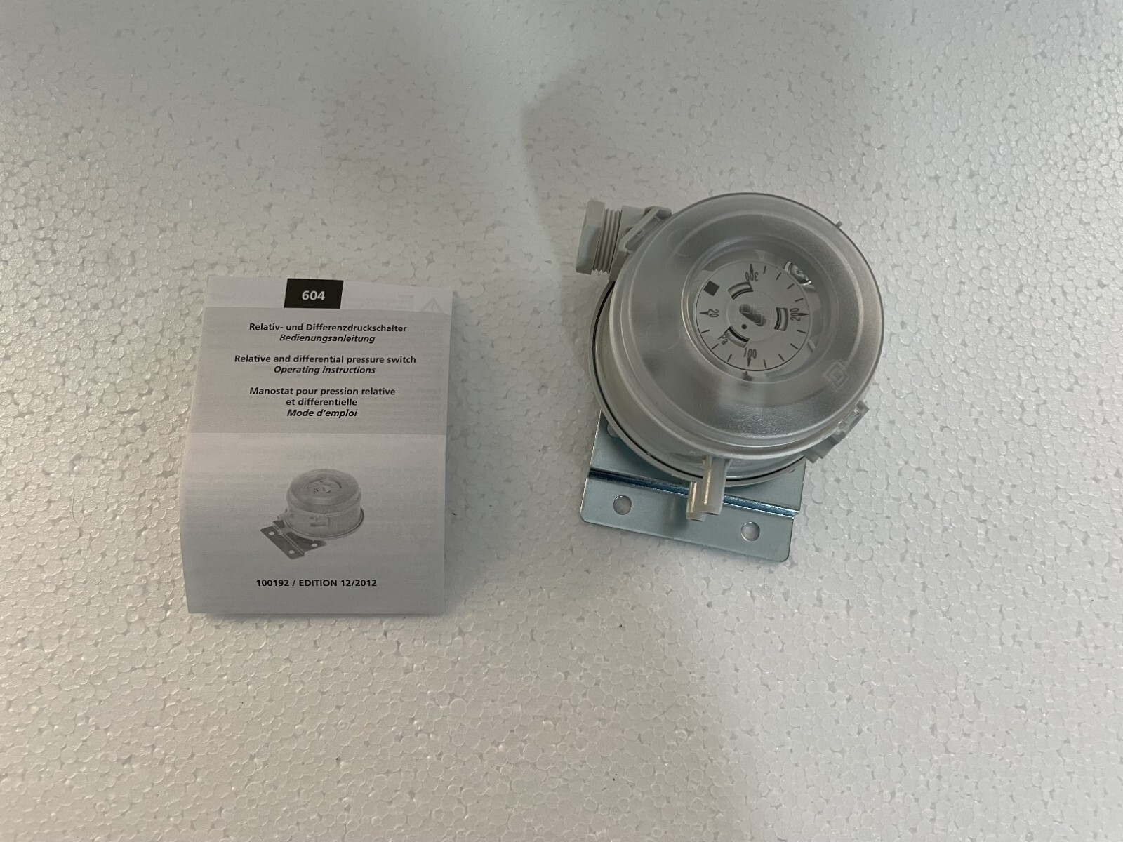 HUBA CONTROL Type 604 Differential Pressure Switch
