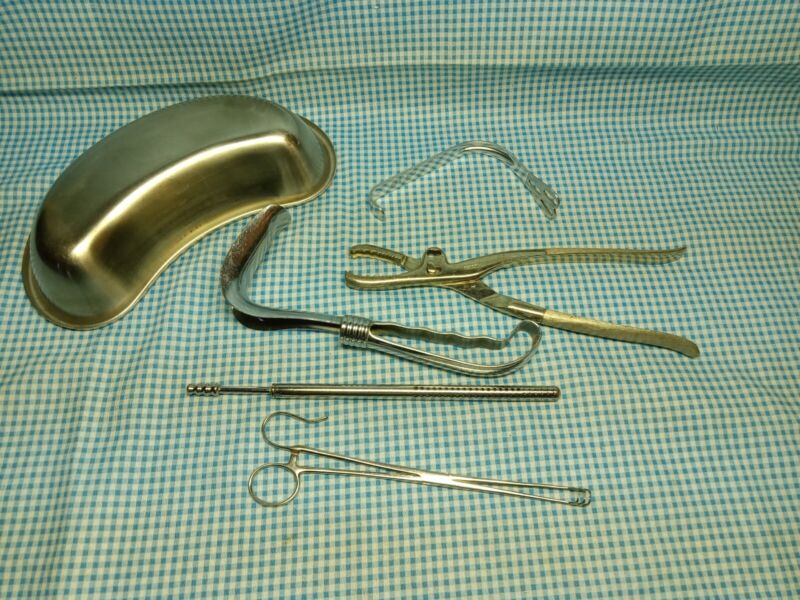 Vintage Lot Medical Hand Tools  Doctor Surgical Instruments Antique Quack Sklar