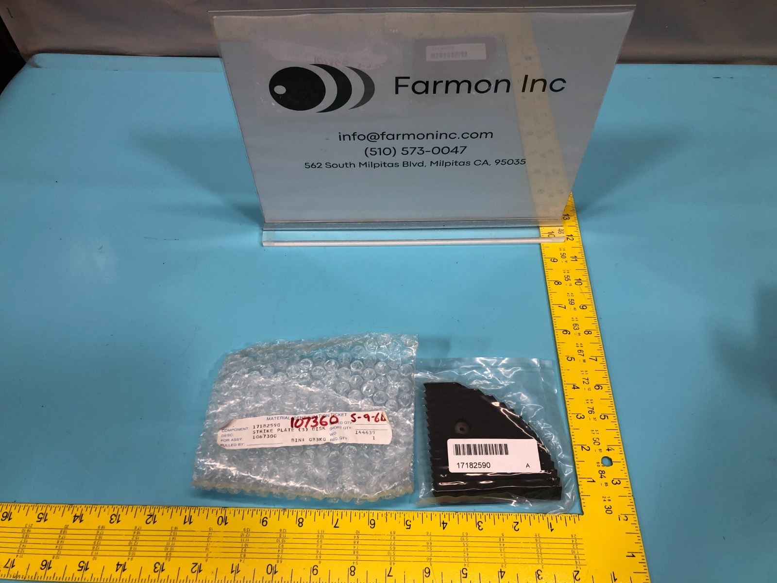 AXCELIS 17182590 STRIKE PLATE EATON, 193840