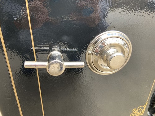 Fantastic Restored Small 1900’s J. Baum Safe co. like mosler and hall