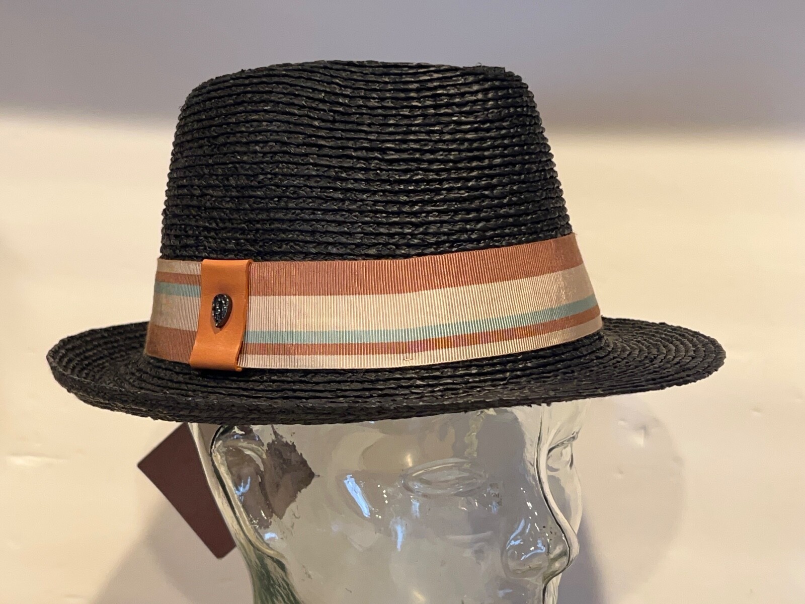 Helen Kaminski XY Straw 100% Raffia VOHEMAR Fedora Hat