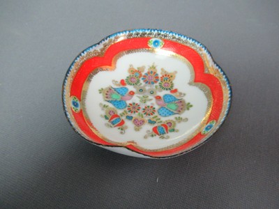 Vintage Small Enamelware Bowl Pin Trinket Dish - Handmade - Austria - b cd