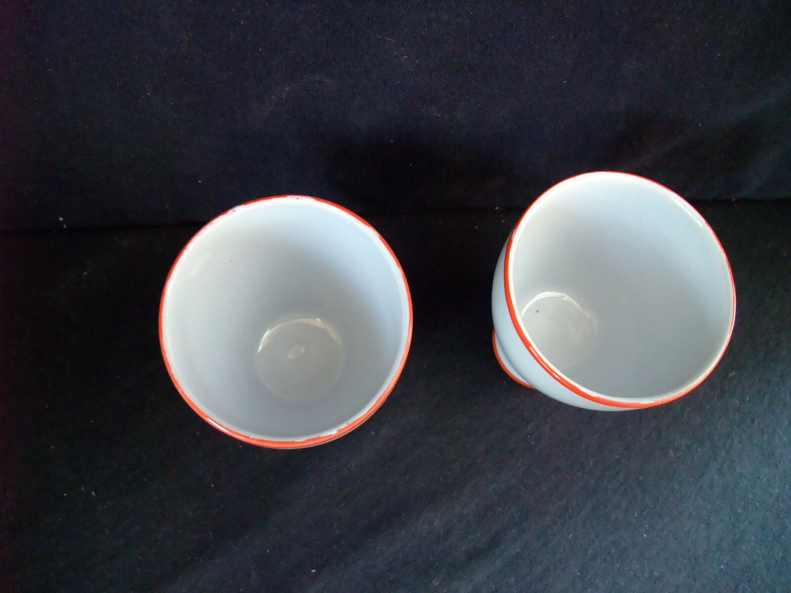 2- Pair- Hard to Find Arabia Finland Jester Tumbler Clown Cup - Glass--signed on