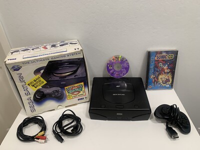 Sega Saturn System Console In Box w/ Virtual Fighter 2 & Sonic CD Working