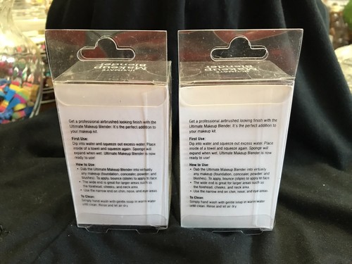 beauty tools ultimate makeup blender cosmetic sponge Set Of 2 Pink & Purple