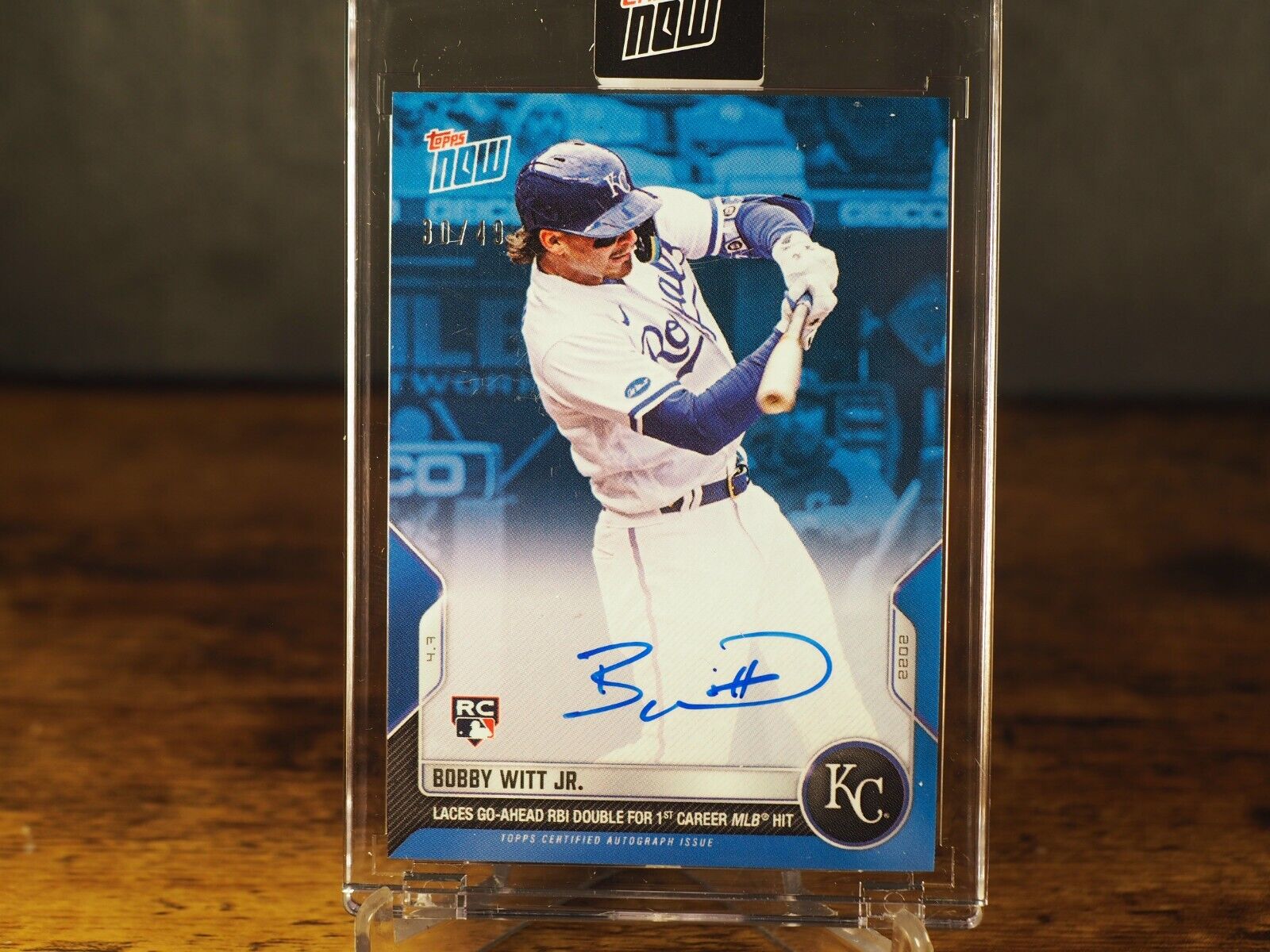On-Card Auto 30/49 - Bobby Witt Jr. - 2022 MLB TOPPS NOW On-Card Auto 30/49 - Bobby Witt Jr. - 2022 MLB TOPPS NOW
