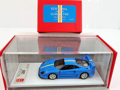 SCM 1:43 Ferrari F40 Classic ''Azzurro Dino'' L.E.40 CM607SE (*n/DMH/Make UP/BBR)