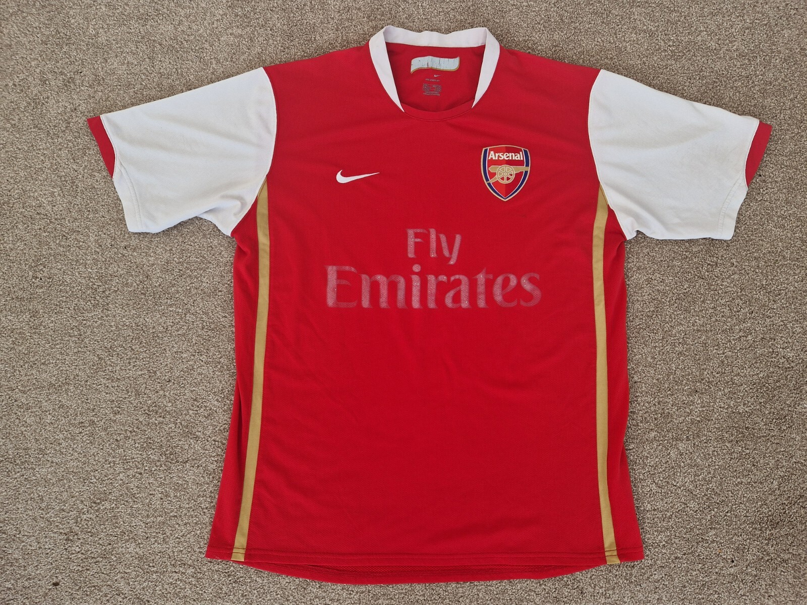 CLASSIC ORIGINAL ARSENAL FC 2006-2008 MENS L LARGE FOOTBALL