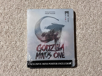 Godzilla Minus One (4K Ultra HD, Steelbook, Mini Poster, 2023) NEW!