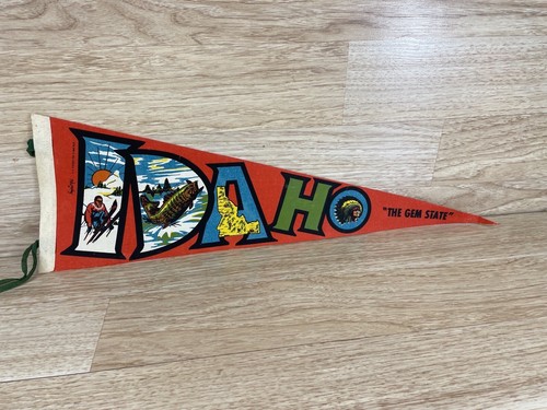 Rare Vintage 1970's Felt Pennant Idaho “The Gem State” | eBay Rare Vintage 1970's Felt Pennant Idaho “The Gem State” | eBay