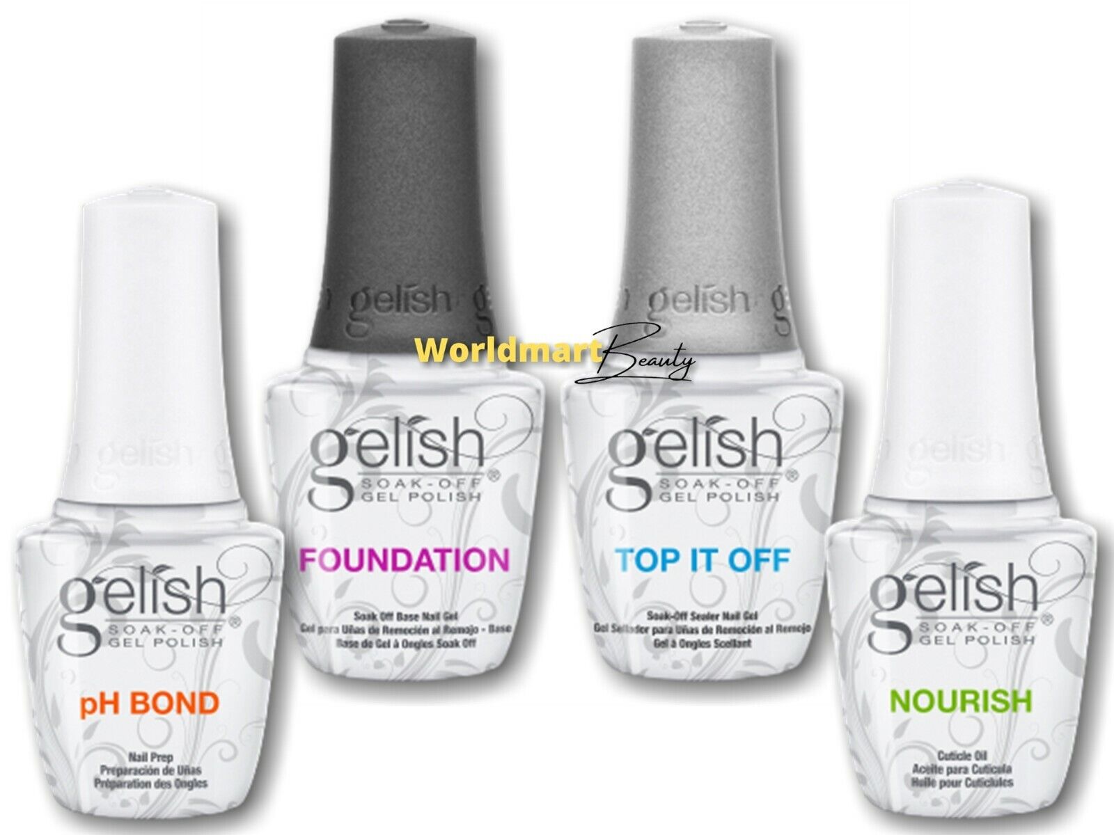 Gelish Gel 01519, Matte Top & Gloss Duo, 0.5oz Gelish Gel 01519, Matte Top & Gloss Duo, 0.5oz