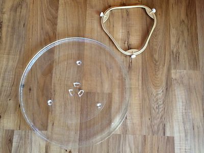 GE DVM1950DR1WW Microwave Turntable Plate & Guide Roller