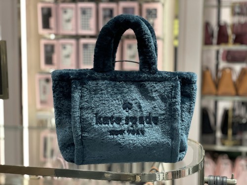 NWT Kate Spade Peacock Faux Fur shearling Ella Tote NWT Kate Spade Peacock Faux Fur shearling Ella Tote