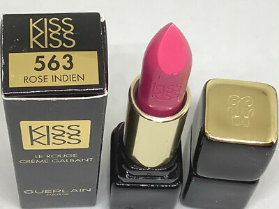 GUERLAIN PARIS KISS KISS #563 ROSE INDIEN CREAM SHAPING LIP COLOUR IN BOX.12OZ