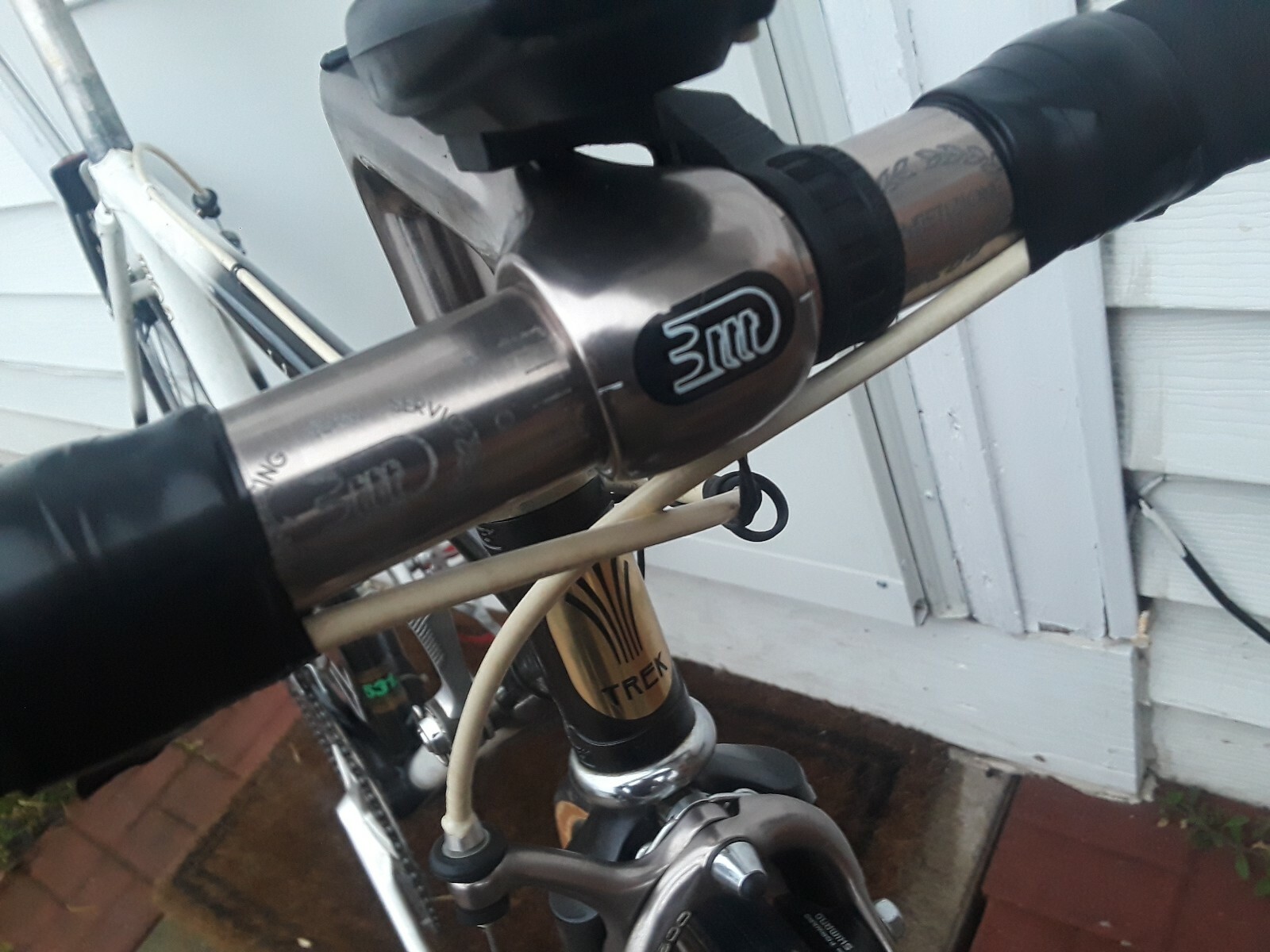 trek tri series bike italian titanium handlebar and stem 19 inch frame
