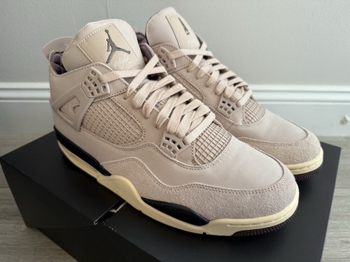 Pre-owned Jordan A Ma Maniere Air  4 Fz4810-200 Fossil Stone Pewter Crush Sz 13.5 W / 12 M In Pink