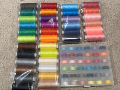 72pcs Sewing Thread kit, 36 Colors Sewing Machine Threads 400 Yard Polyester