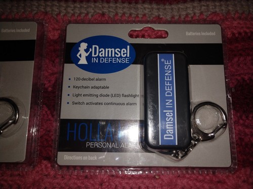 Damsel In Defense 120 Decibel Personal Alarm, Pink And Blue. Brand New! Lot of 2