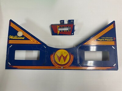 Pinball Parts for Space Shuttle. Metal Lower Apron with matching Shooter Gauge