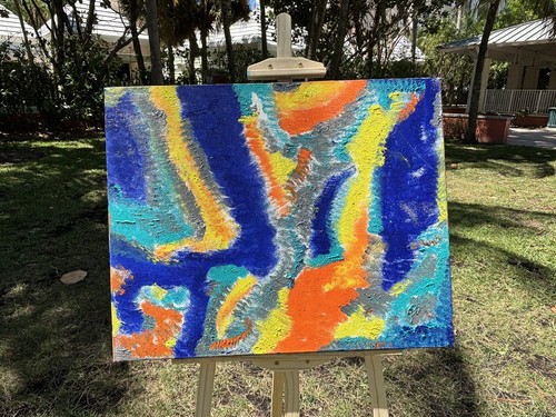 Energy infused painting INSPIRATION -   24" x 30" High Frequency - UNIQUE PIECE