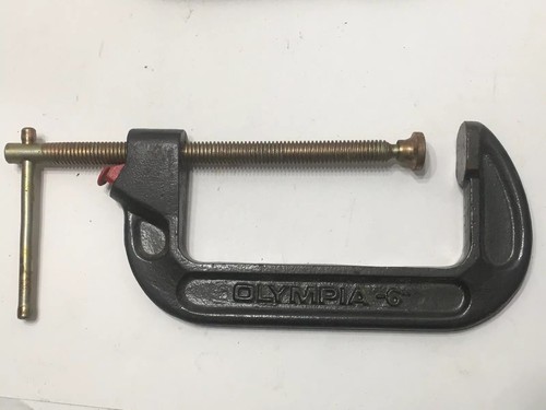 3 Olympia 6”-150mm C Clamps W/Quick Release & Copper Plated Screw