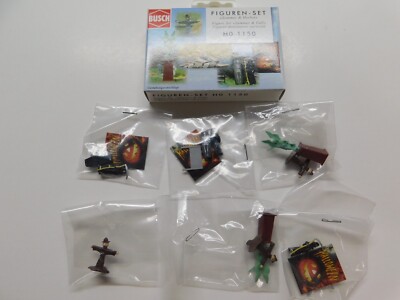HO SCALE - 1/87 BUSCH #1150 SUMMER & FALL DETAILED FIGURES & ACCESSORIES