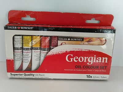 Daler-Rowney Georgian Oil Color Set of 10x22mle tubes Superior Quality Oil Paint
