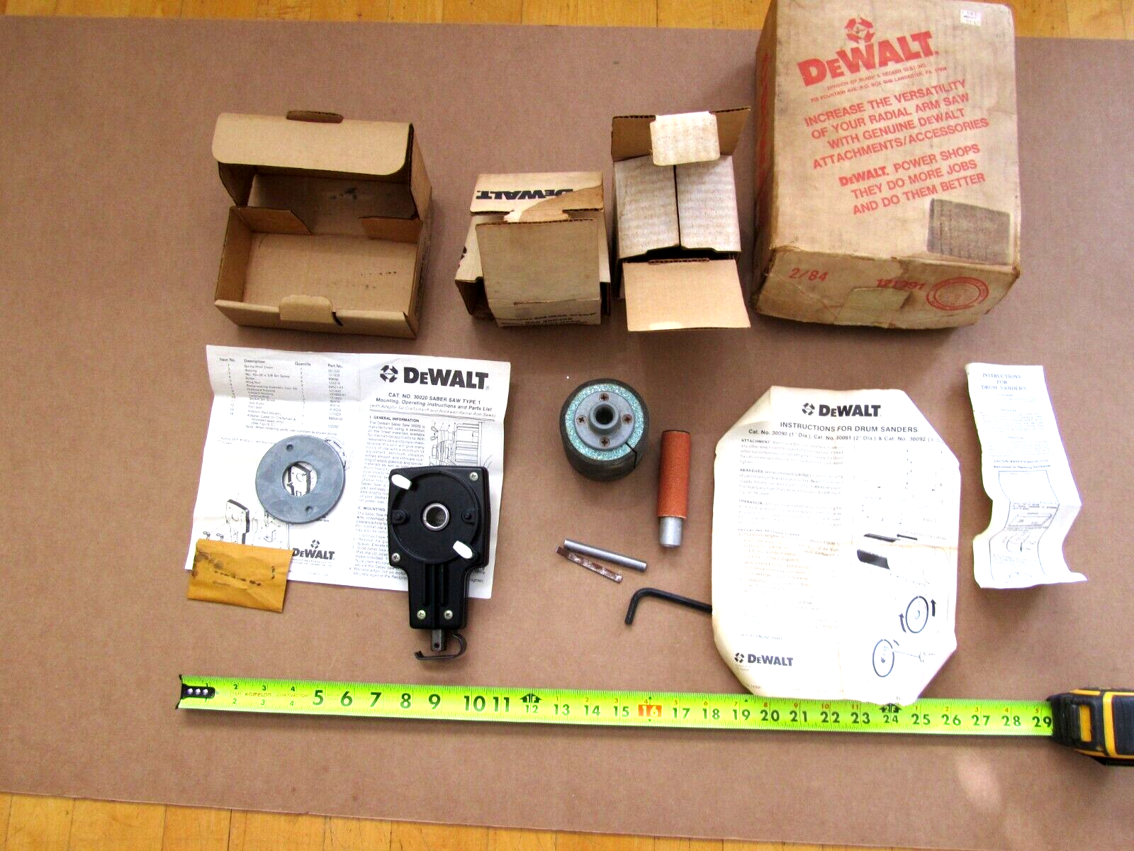 Vintage Black & Decker Dewalt Radial Saw Cat # 30012 Curve C