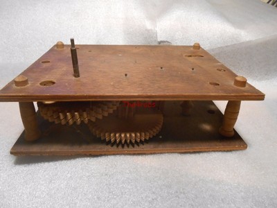 Antique Wood Works Clock Movement Parts