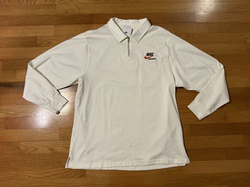 New XL Nike Sportswear Rugby 1/4 Zip Polo Shirt Long Sleeve