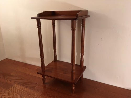 Vintage 2 Tier Side / End Table Cherry Finish